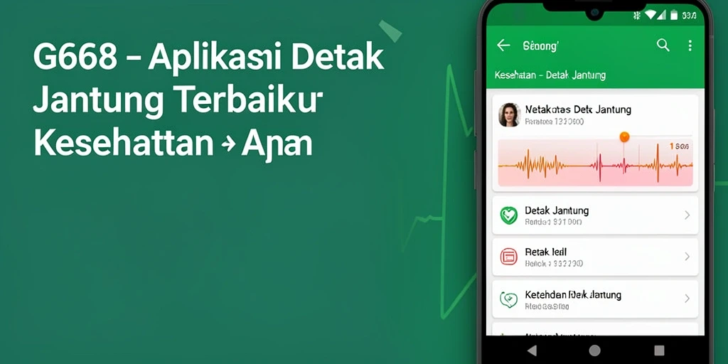 Antarmuka G668 menampilkan pemantauan detak jantung secara real-time.