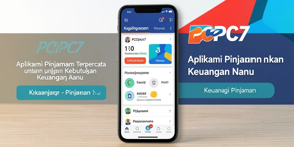 Tampilan antarmuka pengguna PCPC7 dengan fitur Pinjaman yang mudah digunakan.