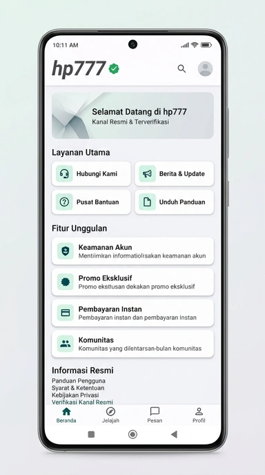 Halaman Resmi hp777 untuk Pengguna Android Indonesia