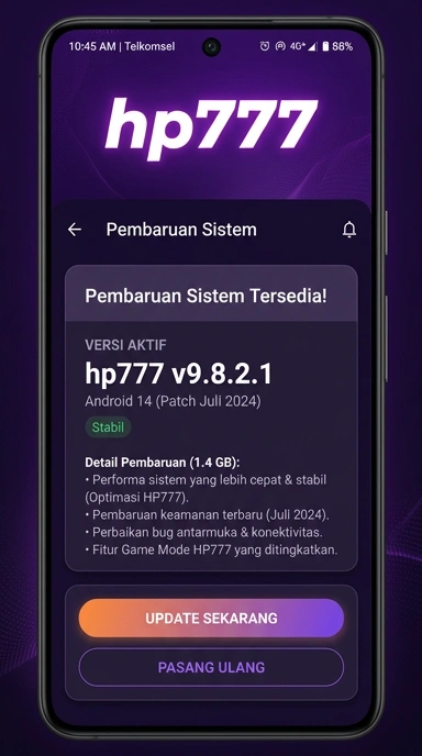 Riwayat Versi hp777 untuk Pengguna Android